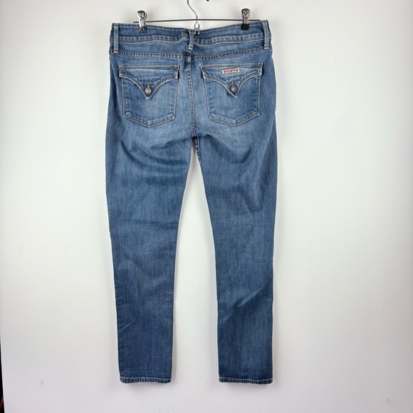Hudson Women's Midrise Straight Leg Stretch Blue Jeans Pants 29 size 8 EUC - Picture 4 of 6